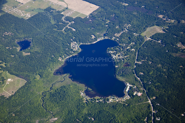 Little Whitefish Lake in Montcalm County, Michigan
